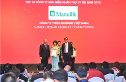 Manulife Việt Nam giữ vững vị trí Top 3 Công ty BHNT uy tín 2018